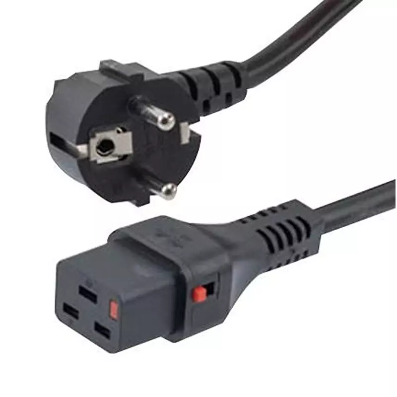 L-COM Pwr Cord, R/A Cee 7/7 Plug-Iec C19, 3.3 , C19LSCHRA-16-1M