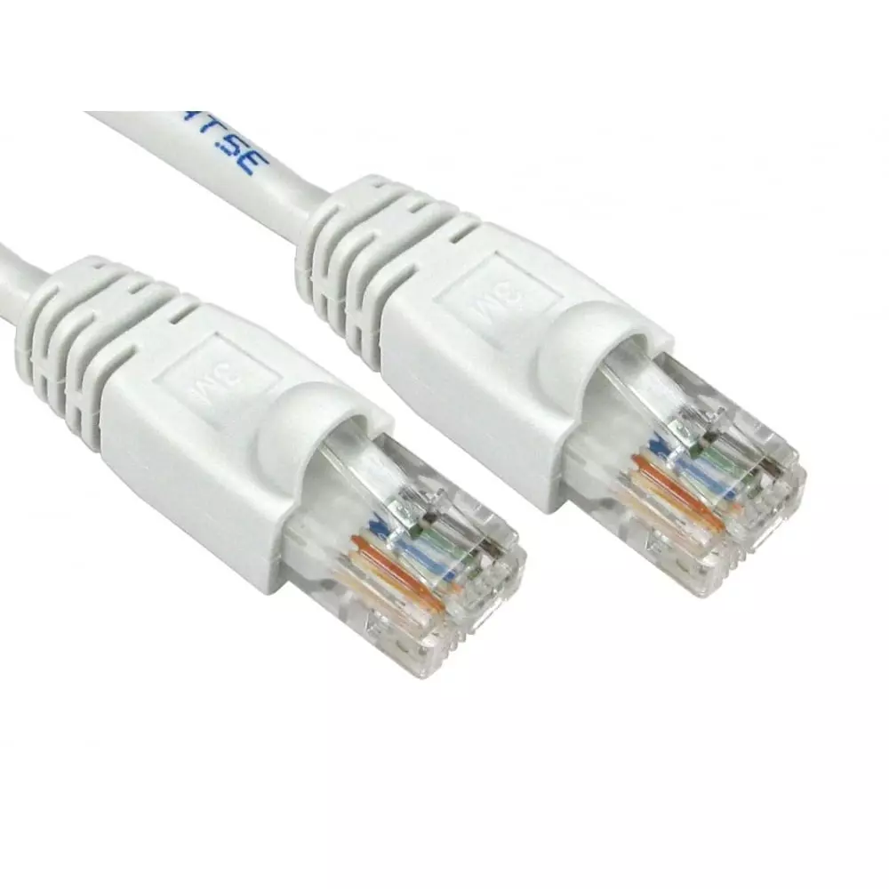 RS PRO Ethernet Cable Polyvinyl Chloride 3 m Length White, 2863005