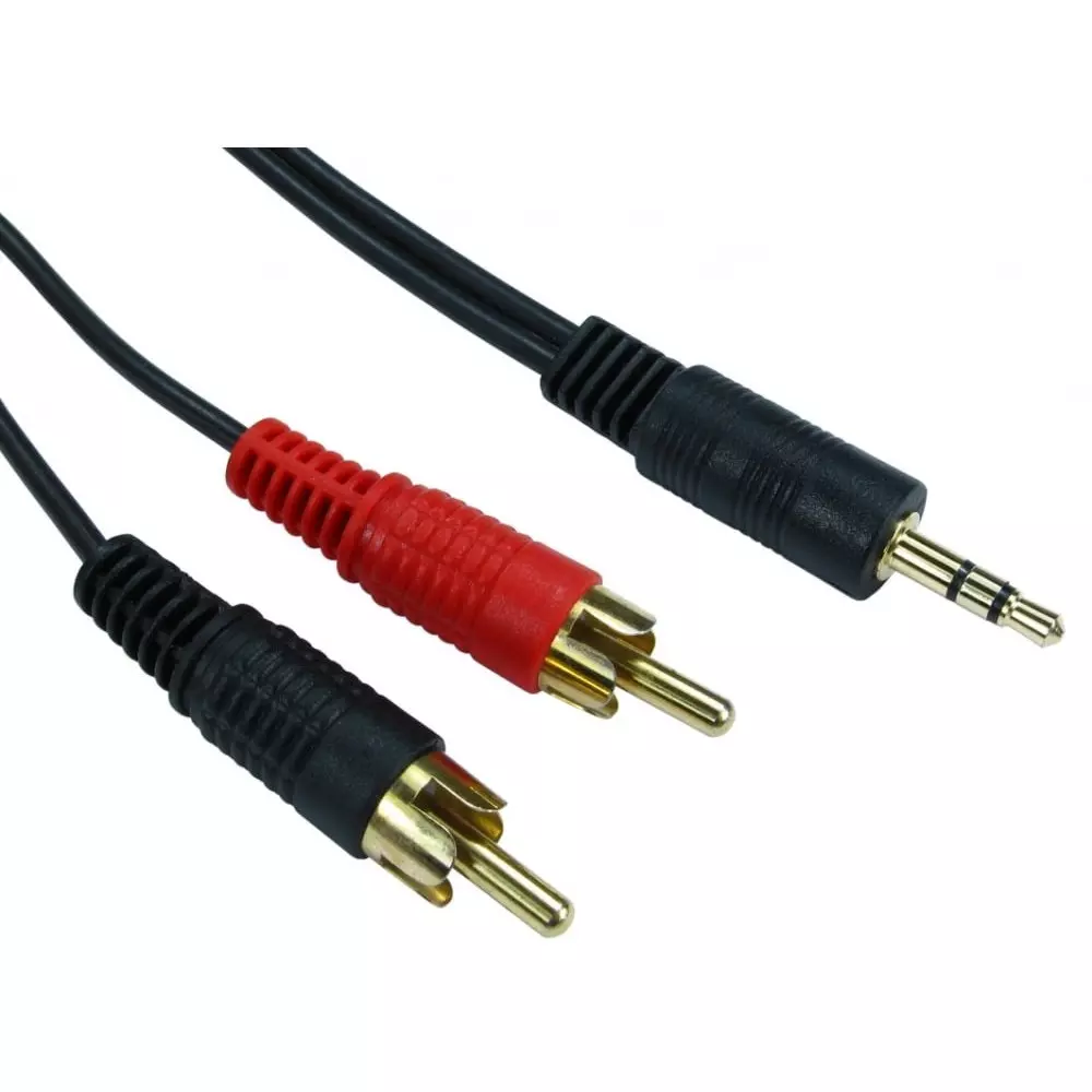 RS PRO RCA Cable Polyvinyl Chloride RCA Male 1.2 m Length, 2862830