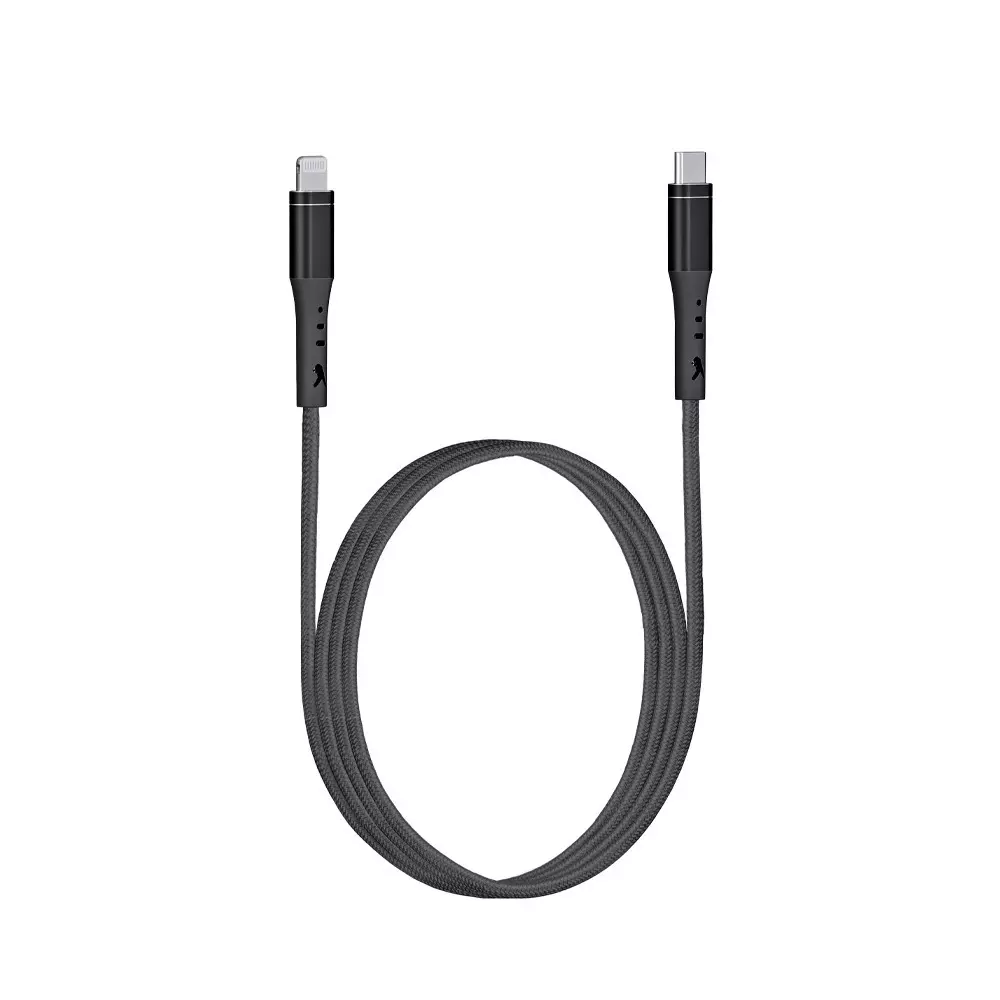 FINGERS Type-C to Lightning Cable 1 m Cable Length Solid Nylon Material 480 Mbps Transfer Speed Color, Herculean-CL5