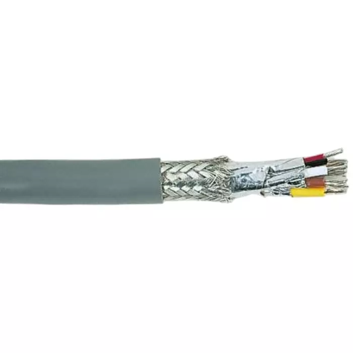 Alpha Wire Coaxial Cable 7/0.32 Core Strand Grey 30 m Length, 9853C SL005