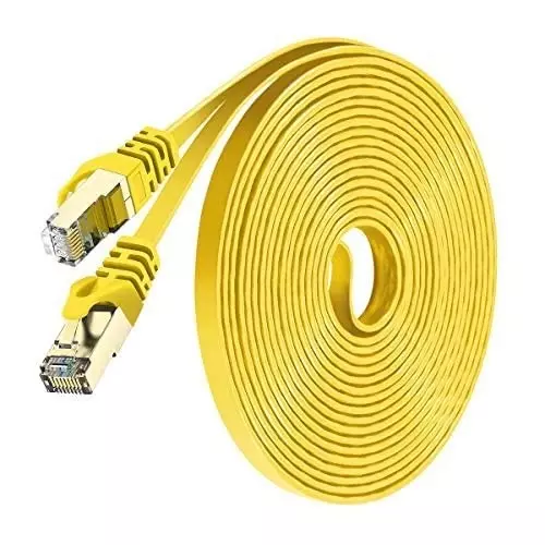 FEDUS Flat RJ45 Cat6 Ethernet Cable ‎Yellow