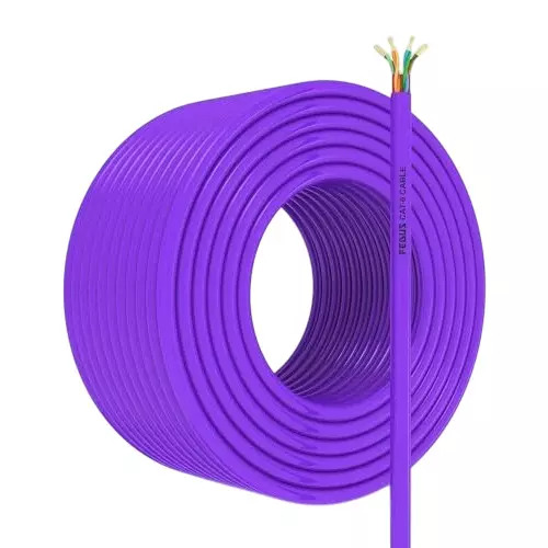 FEDUS RJ45 Cat6 Ethernet Cable ‎Purple 200 m