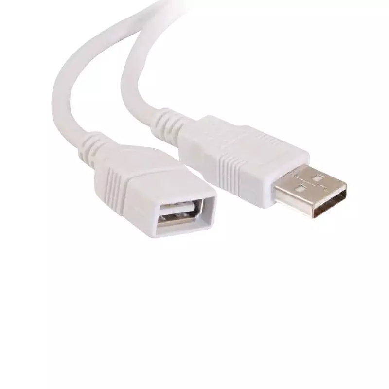 FEDUS 2.0 USB Extension Cable Male to Female White 3 m