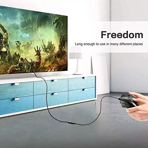 FEDUS 2.0 USB Extension Cable Male to Female Black 3 m