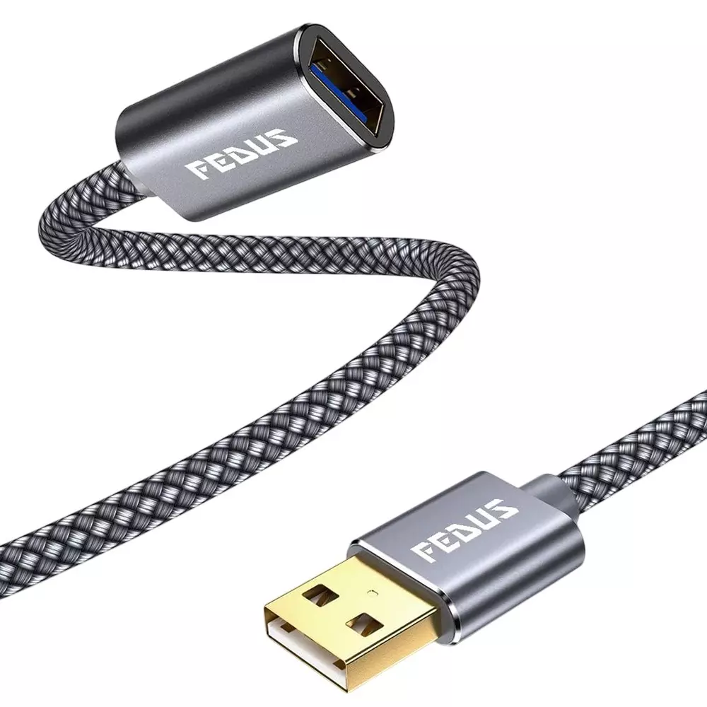 FEDUS 3.0 USB Extension Cable Grey 15 m