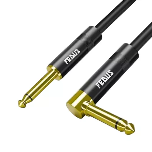 FEDUS 2 RCA to 2 RCA Cable Double Shielded Black 5 m