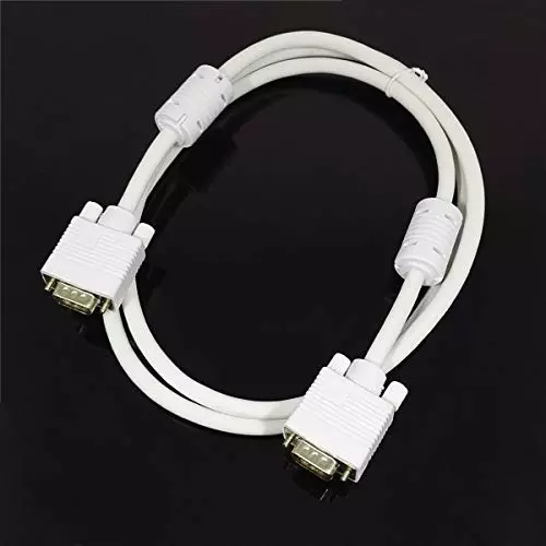 FEDUS 15 Pin Male to Male VGA Cable White 15 m