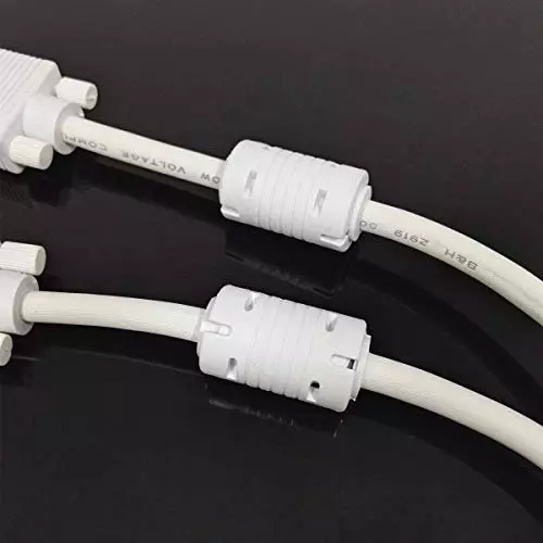 FEDUS 15 Pin Male to Male VGA Cable White 15 m