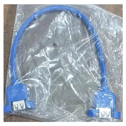 Mak World USB 3.0 Extension Cable Cord 30 cm Screw Mount Type Blue