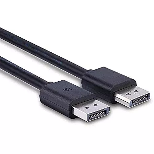 Mak World Display Port Cable 1.8 m ‎Male-to-Male For Monitor, PC, Laptop, Projector Black