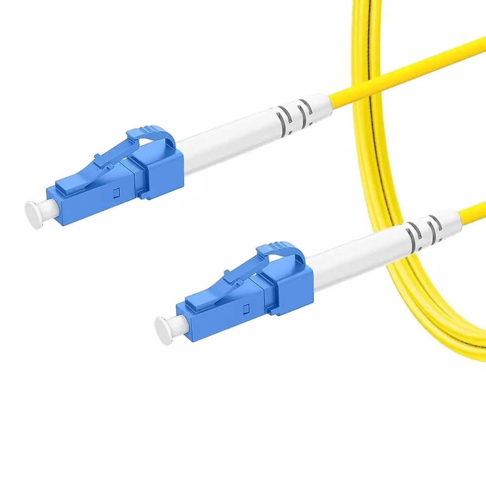 LOTA Fiber Optic Cable High-Speed Single Mode LC/UPC to LC/UPC Simplex Connector Yellow & Blue 20 m, ‎MST-3102-LT