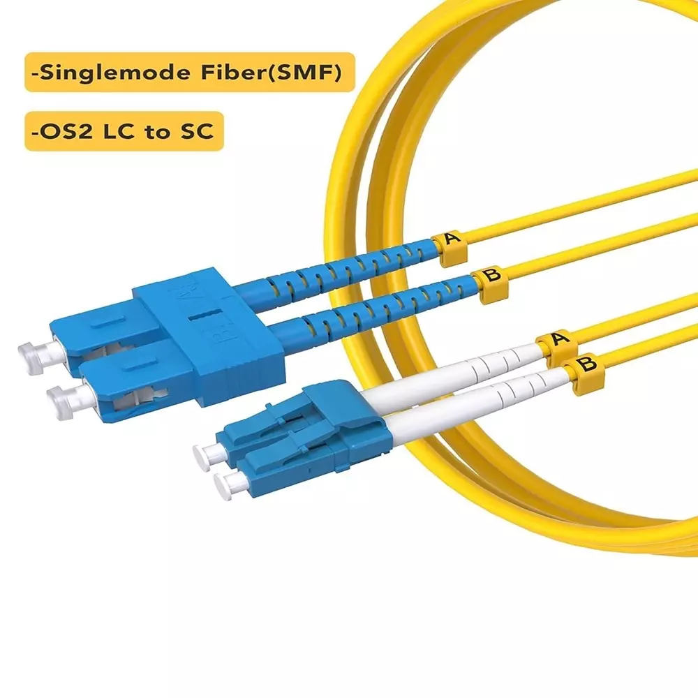LOTA Duplex Fiber Optic Cable High-Speed Single Mode LC/UPC to LC/UPC Connector Multi Color 3 m, ‎MST-3110-LT