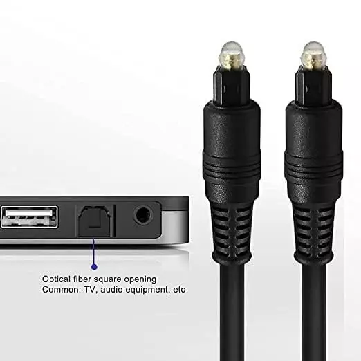 LOTA Digital Audio Optical Toslink Cable High-Quality PVC Black 5 m, ‎MST-1512-LT