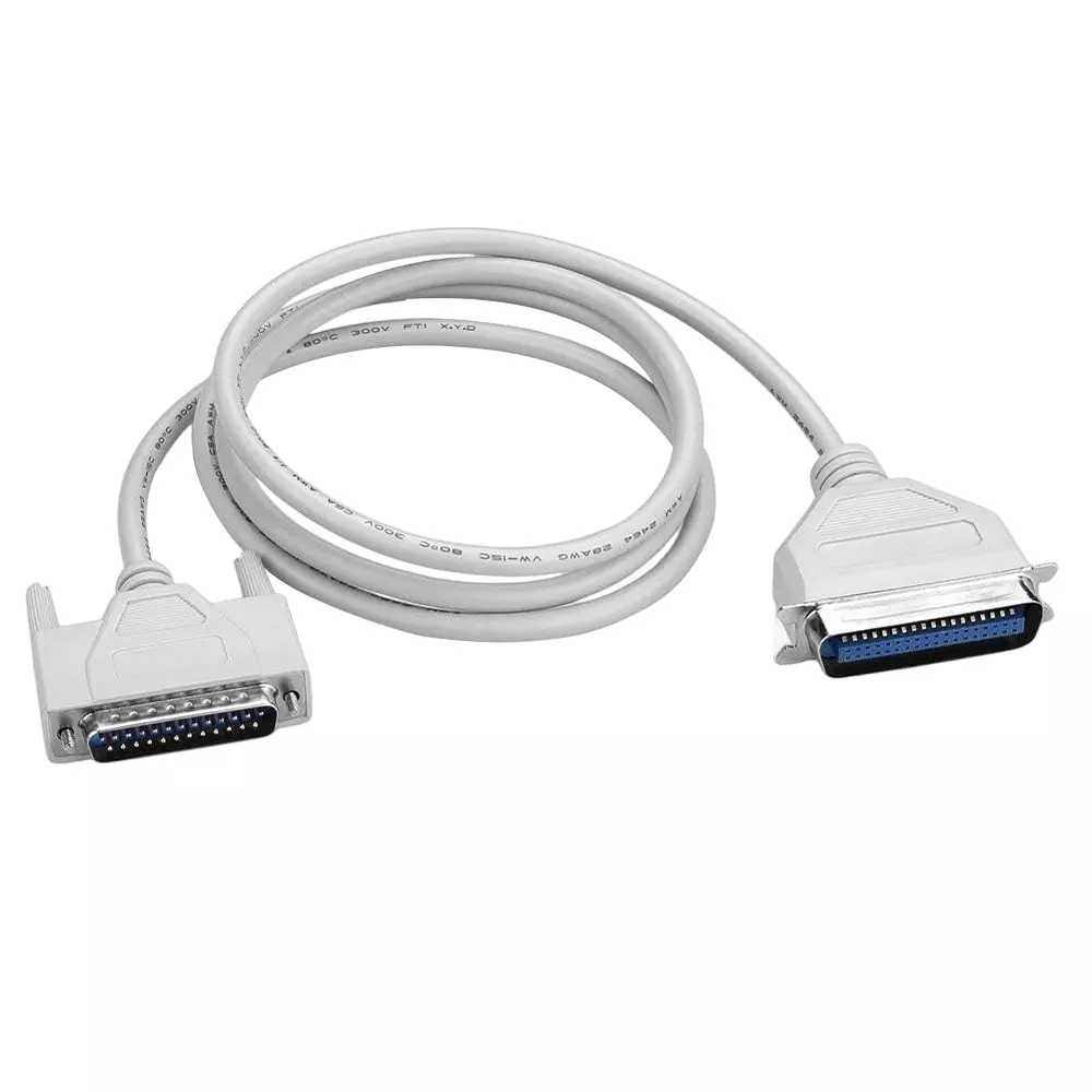 LOTA LPT Parallel Printer Cable 36-Pin Connector White 5 m for Dot Matrix & Legacy Inkjet Printers, ‎MST-1414-LT