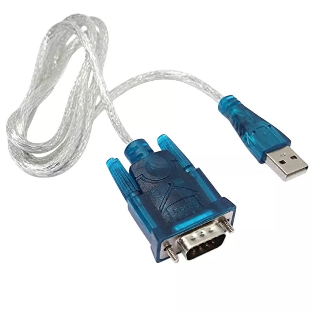 LOTA High-Speed 9-Pin DB9 to USB Cable Silver & Blue 1.8 m for Data Syncing and Configuration Tasks, MST-880-LT