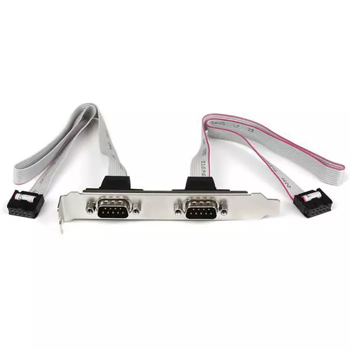 StarTech.com Female 10 Pin IDC x 2 to Male 9 Pin D-sub Serial Cable 400mm, PLATE9M2P16