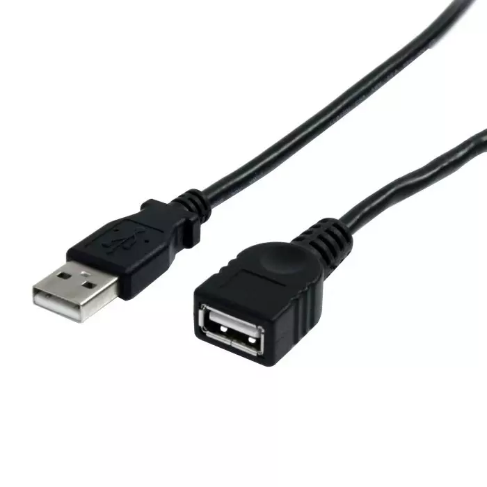 StarTech.com Male USB A to Female USB A Cable 480 Mbps USB 2.0 3 m, USBEXTAA10BK