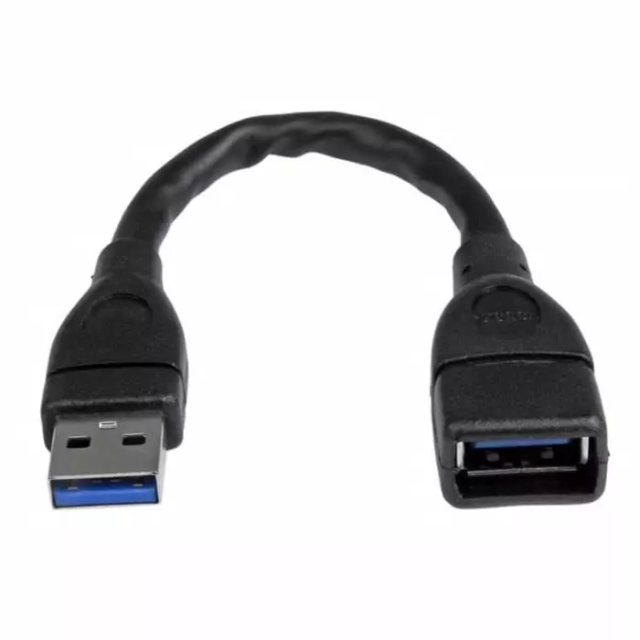 StarTech.com Male USB A to Female USB A Cable 5 Gbps USB 3.0 150mm, USB3EXT6INBK