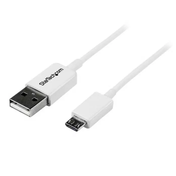 StarTech.com Male USB A to Male Micro USB B Cable 480 Mbps USB 2.0 1m, USBPAUB1MW