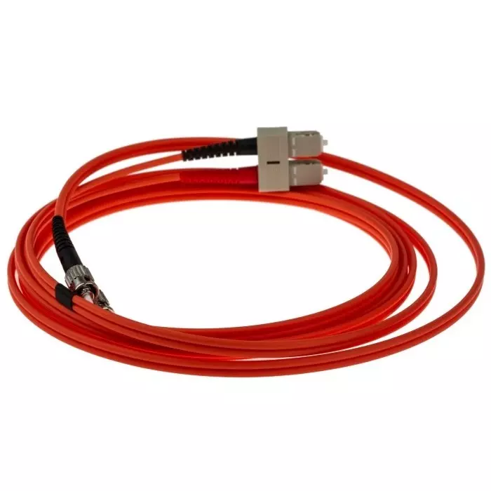 StarTech.com ST to SC Duplex Multi Mode OM1 Fibre Optic Cable 62.5/125 µm Orange 3m, FIBSTSC3