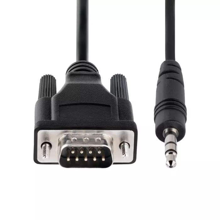 StarTech.com Male 9 Pin D-sub to Male 3.5mm Stereo Jack Serial Cable, 1m PVC, 9M351M-RS232-CABLE