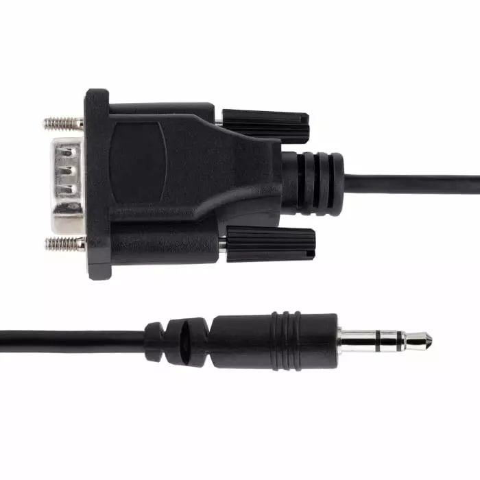 StarTech.com Male 9 Pin D-sub to Male 3.5mm Stereo Jack Serial Cable, 1m PVC, 9M351M-RS232-CABLE