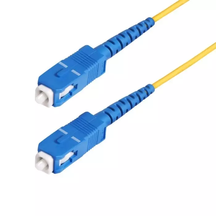 StarTech.com SC to SC Duplex Single Mode OS2 Fibre Optic Cable Yellow, SPSMSCSC-OS2-_M (Length: 30 -100 m)