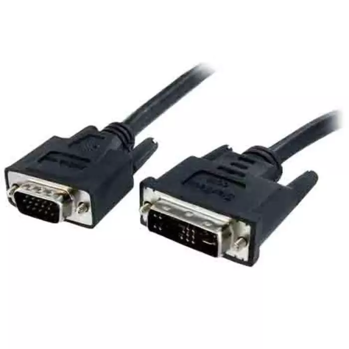 StarTech.com Male DVI-A to Male VGA Cable, 1m Black Sheath, DVIVGAMM1M