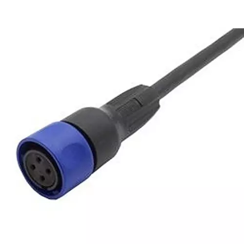 BULGIN LIMITED Circular Cable, 4P Rcpt-Free End, 6.6Ft, PXP4000/002/04S.