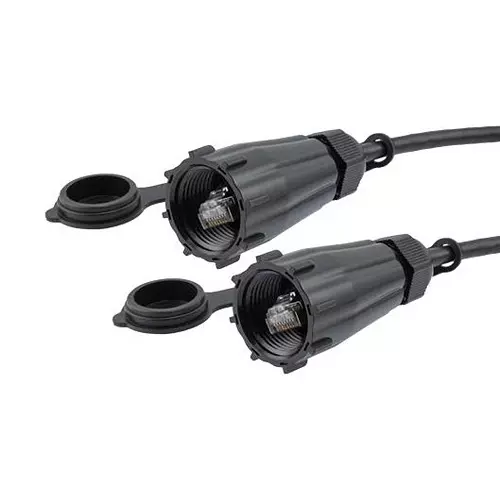 L-COM Enet Cord, Cat6A, Rj45 Plug-Plug, 32.8Ft, TRD695AWB-10M