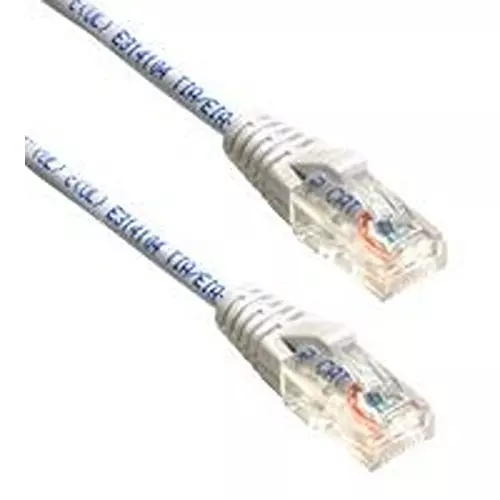 AMPHENOL CABLES ON DEMAND Patch Cable, 8P8C, Rj45 Plug-Plug, 14 , MP-6A28GNSWHT-014