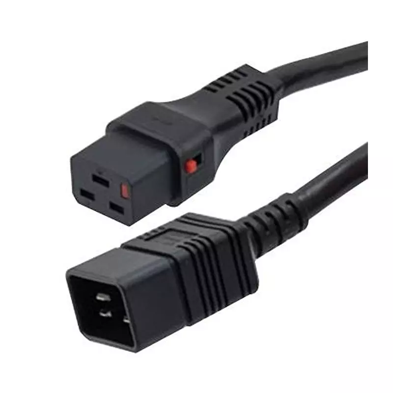 L-COM Power Cord, Iec C19-Iec C20, 6 , 20A, C19LC20-20-6F