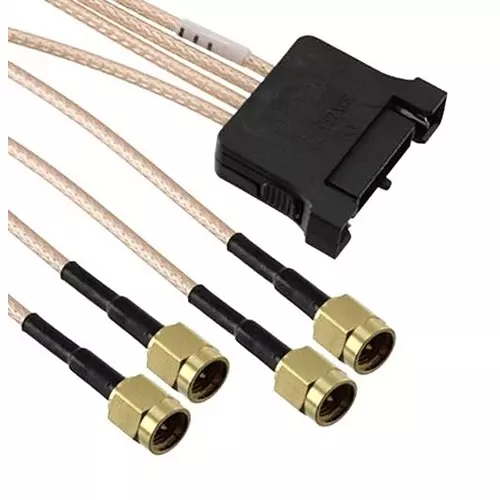 SAMTEC Rf Cbl, Ij5H Plug-S mAPlug, 50 Ohm/11.8", IJ5H-04-0300-S-2-01SP1