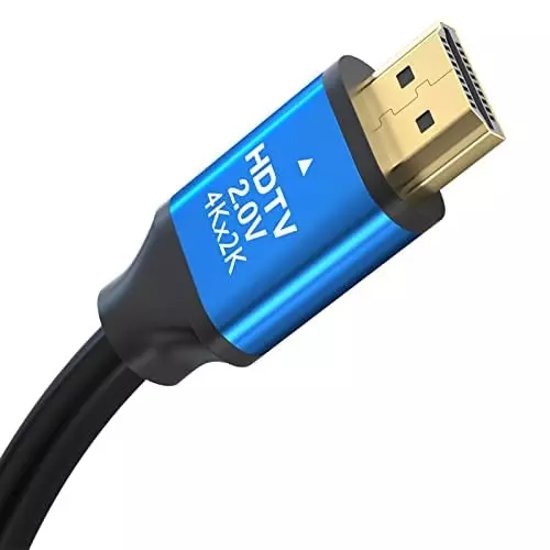 PremiumAV 4K UHD HDMI Cable 1.5 m Length 18 Gbps High Speed 2.0 Cord Supports 60 Hz UHD,2160p, 1080p, Ethernet, 3D, Audio Return (ARC) for TV, Laptop, PC & Projector, MST-3139