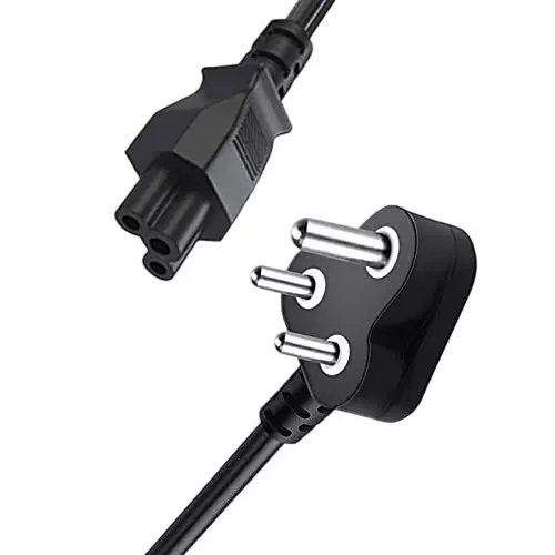 PremiumAV 3 Pin Laptop Charger Power Cable 5 m Length Type D Black, MST-3153