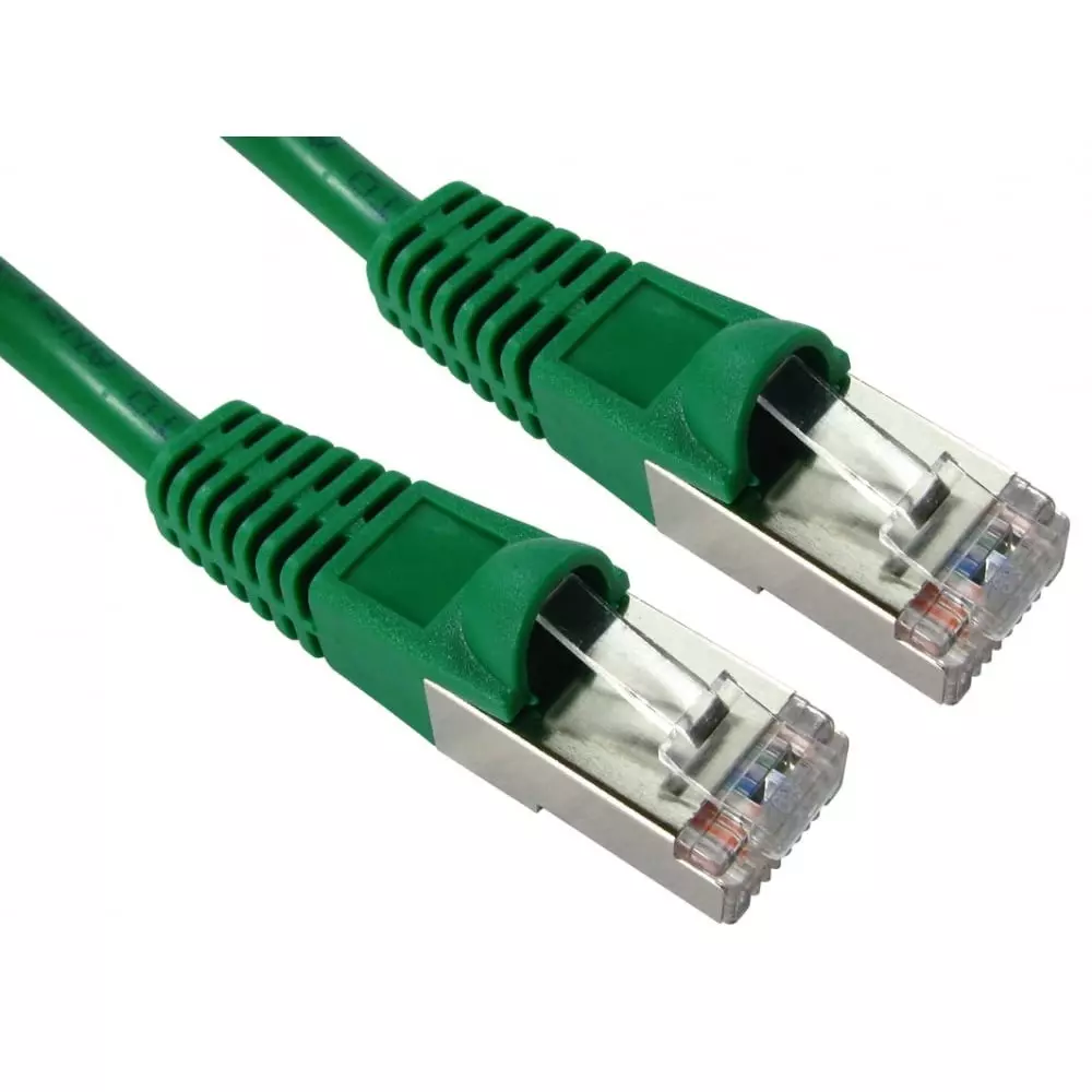 RS PRO Ethernet Cable Polyvinyl Chloride 500 mm Length Green, 2863075