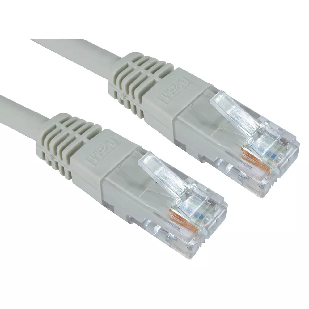 RS PRO Ethernet Cable Polyvinyl Chloride 8 m Length Grey, 2646551