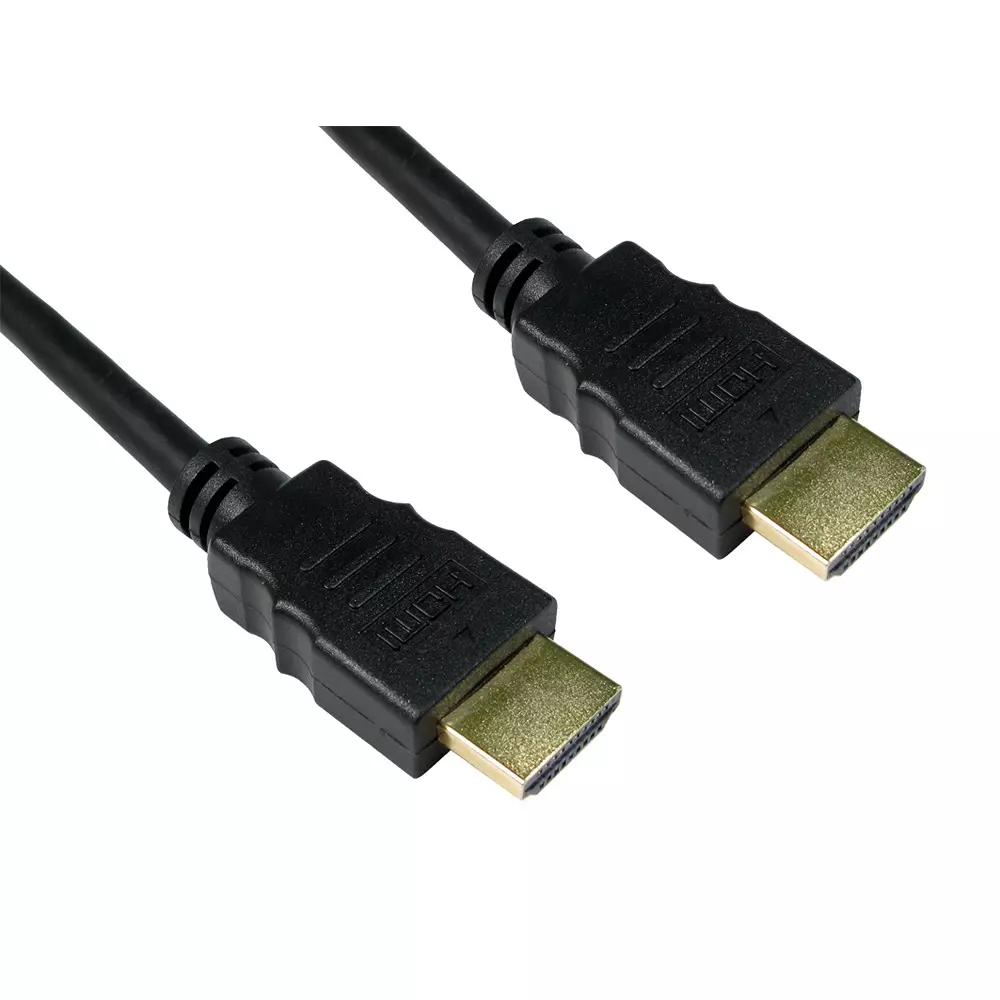RS PRO HDMI Cable HDMI Male Connector 1 4K @ 60 Hz Resolution 3 m Length, 2668449 (Pack of 5 Pcs)