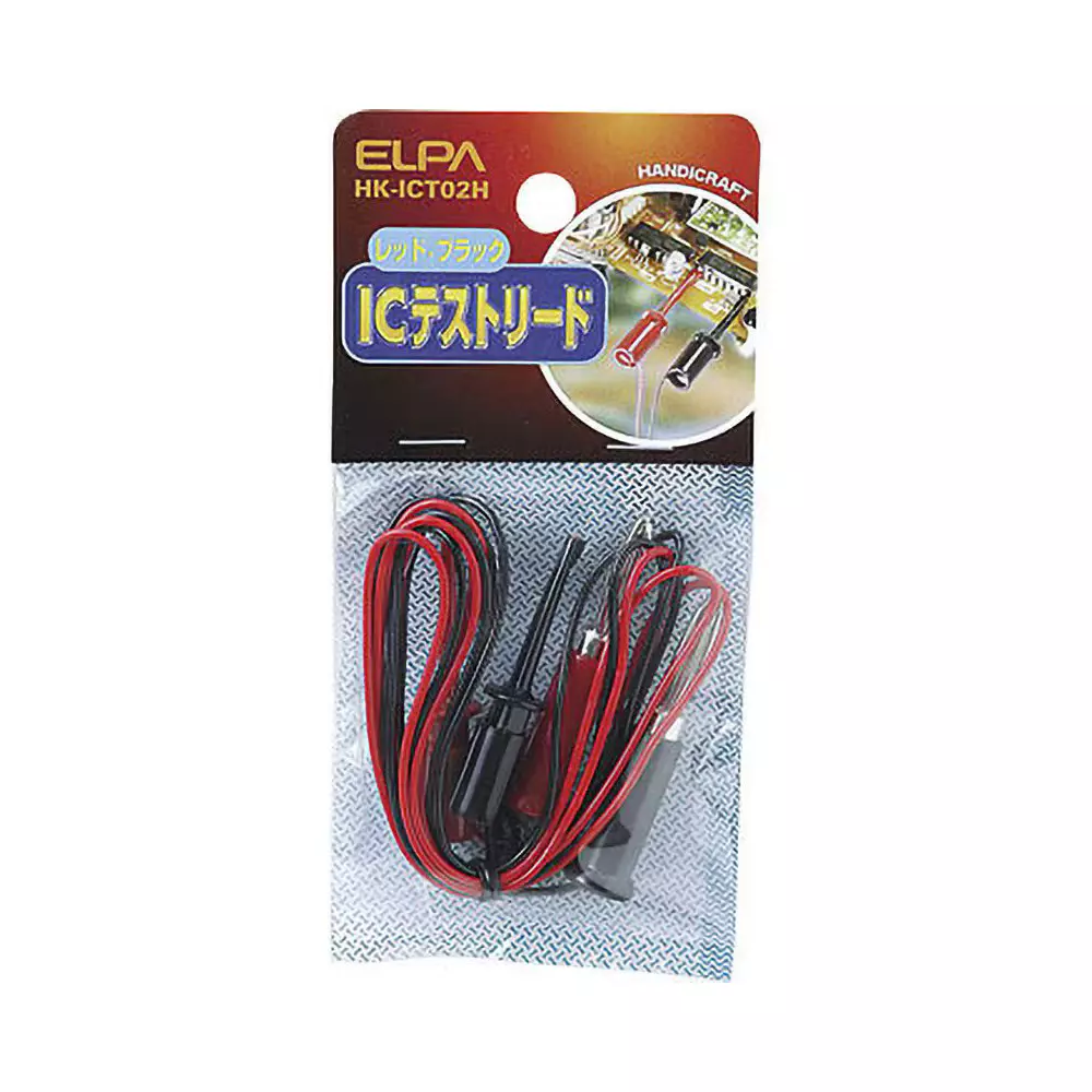 ELPA IC Test Leads 0.5 m Length Black & Red, HK-ICT02H