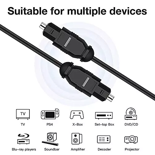 FEDUS Optical Audio Cable 1.5 m Black