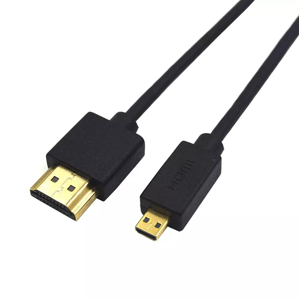 SETMI INDIA Micro HDMI to HDMI Cable Male to Male for TV, Monitor & Projector