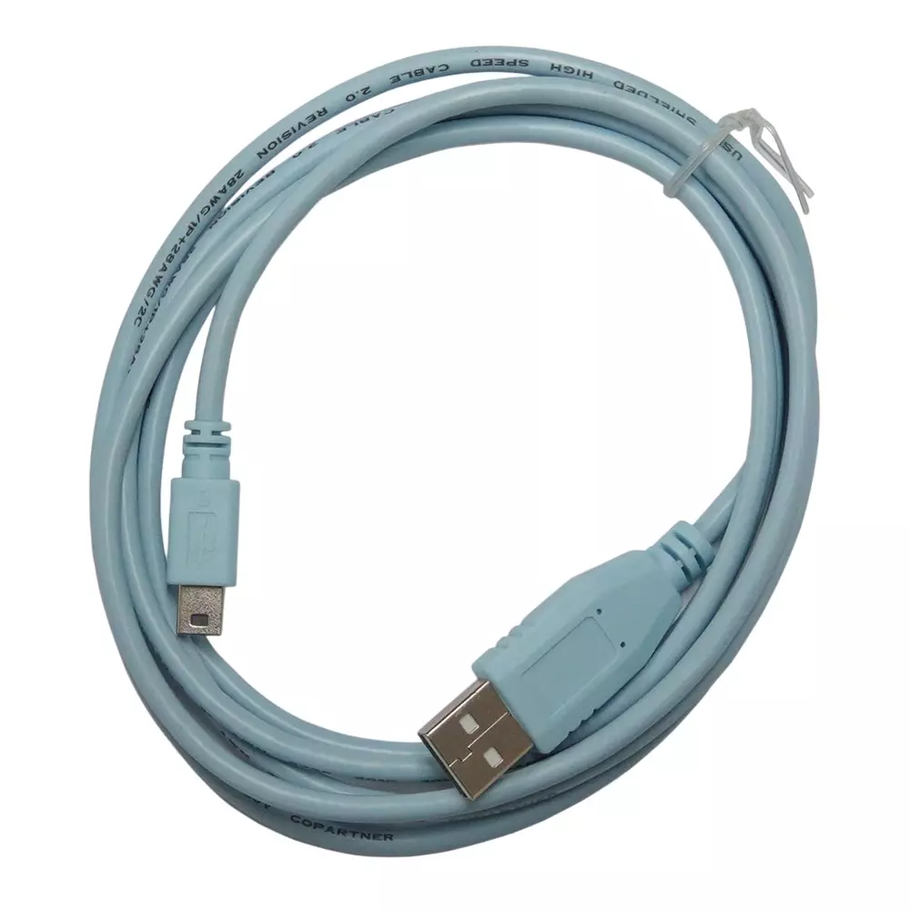 LOTA USB to Mini USB Console Cable Blue 1.8 m with Cisco Routers and Switches, MST-3001-LT