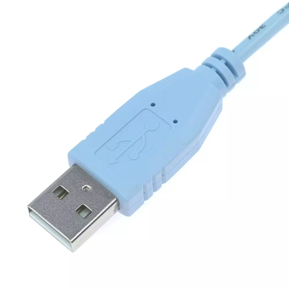 LOTA USB to Mini USB Console Cable Blue 1.8 m with Cisco Routers and Switches, MST-3001-LT