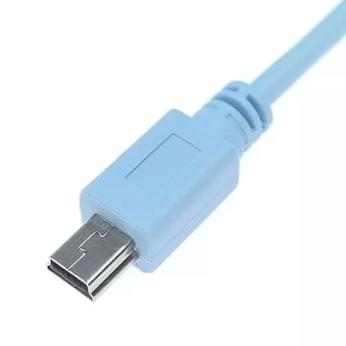 LOTA USB to Mini USB Console Cable Blue 1.8 m with Cisco Routers and Switches, MST-3001-LT