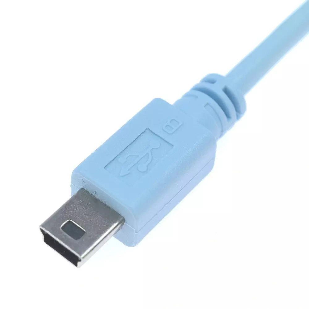 LOTA USB to Mini USB Console Cable Blue 1.8 m with Cisco Routers and Switches, MST-3001-LT
