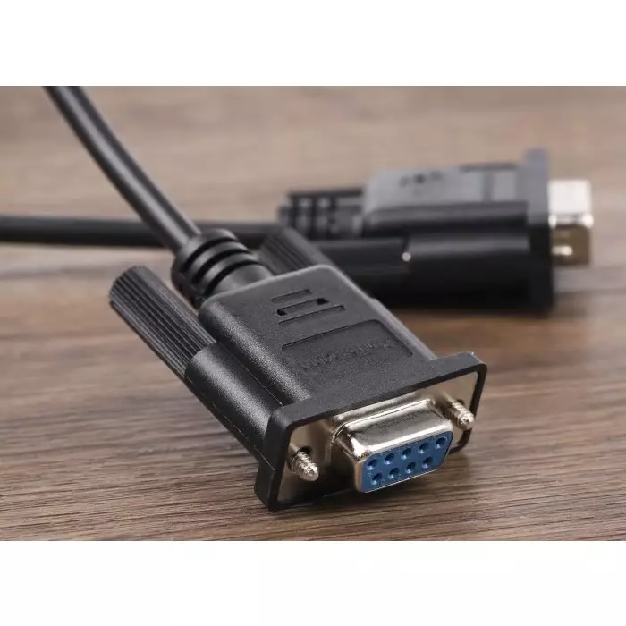 StarTech.com Male 9 Pin D-sub to Female 9 Pin D-sub Serial Cable 2 m PVC, MXT1002MBK