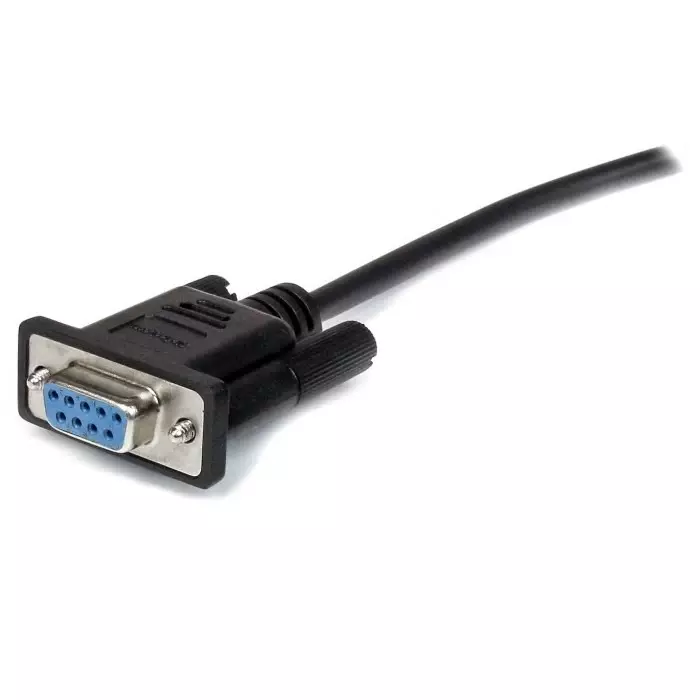 StarTech.com Male 9 Pin D-sub to Female 9 Pin D-sub Serial Cable 2 m PVC, MXT1002MBK