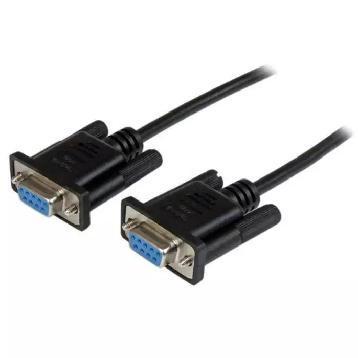 StarTech.com Female 9 Pin D-sub to Female 9 Pin D-sub Serial Cable 2 m PVC, SCNM9FF2MBK