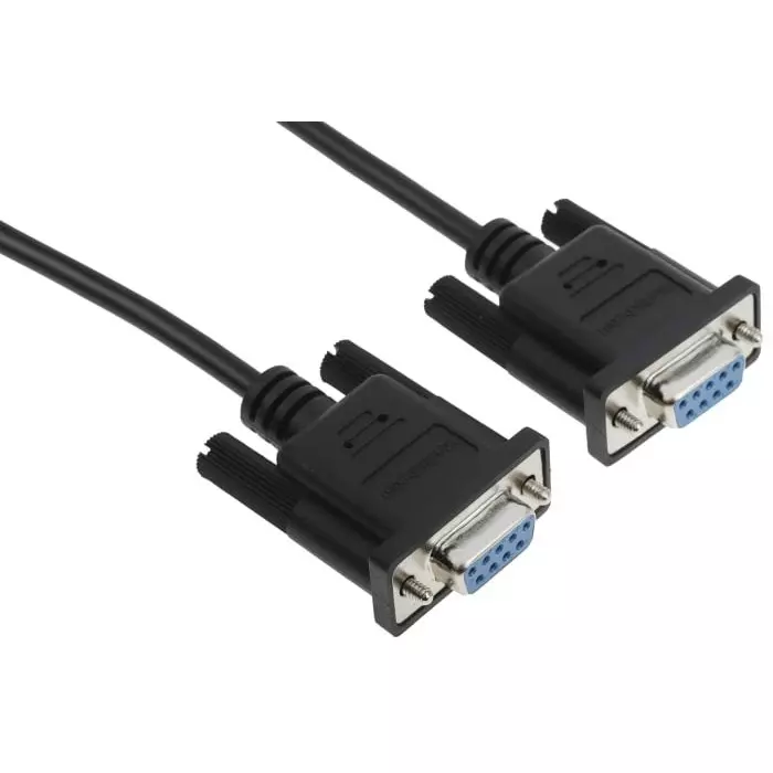 StarTech.com Female 9 Pin D-sub to Female 9 Pin D-sub Serial Cable 1 m PVC, SCNM9FF1MBK